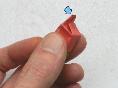 how to fold an origami red berry