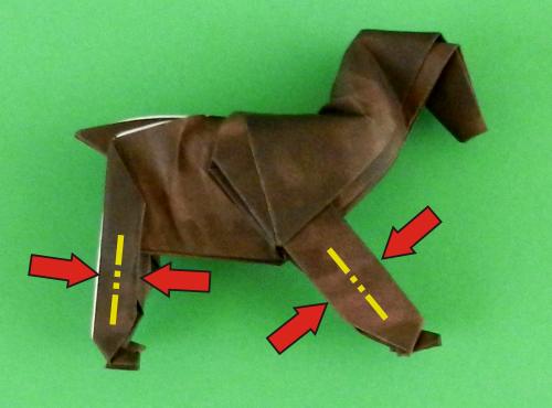 een Paard van papier maken een Paard van papier maken