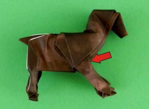 een Paard van papier maken een Paard van papier maken