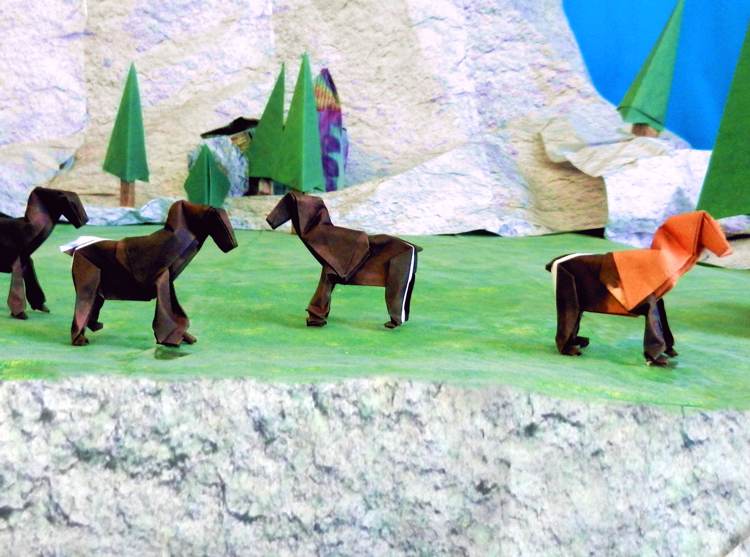 Origami Paarden