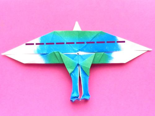 Fold an Origami human Fold an Origami human
