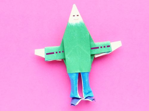 Fold an Origami human Fold an Origami human