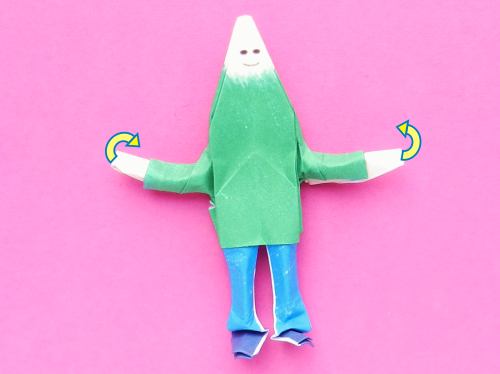 Fold an Origami human Fold an Origami human