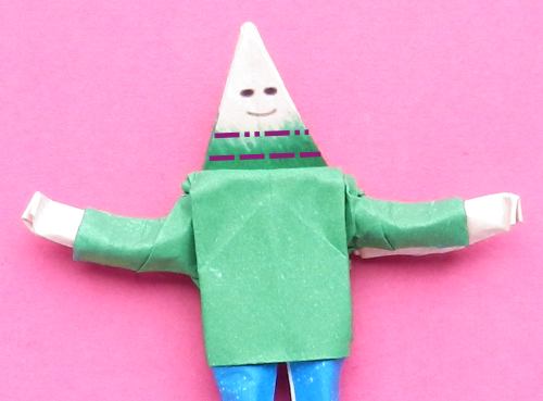 Fold an Origami human Fold an Origami human