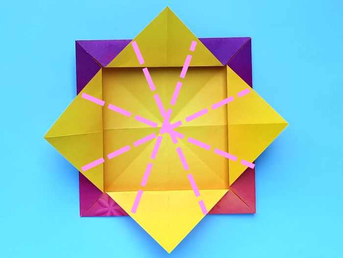 Origami Hyacint maken