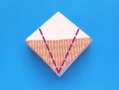 instructions for folding an origami ice cream