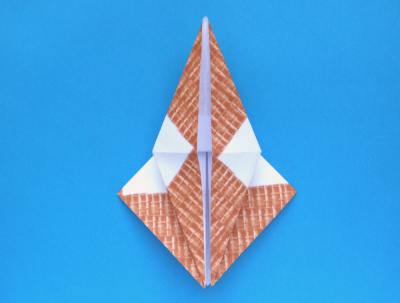 instructions for folding an origami ice cream