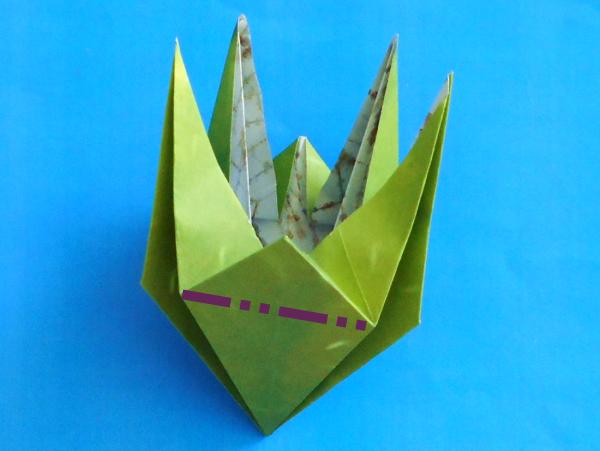 Origami insect vouwen