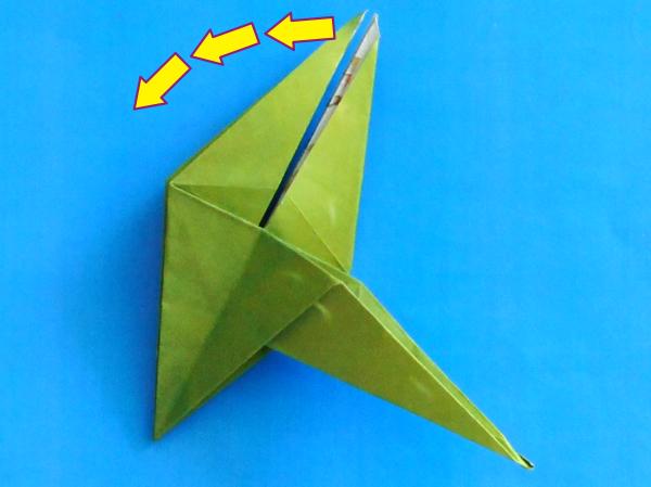 Origami insect vouwen