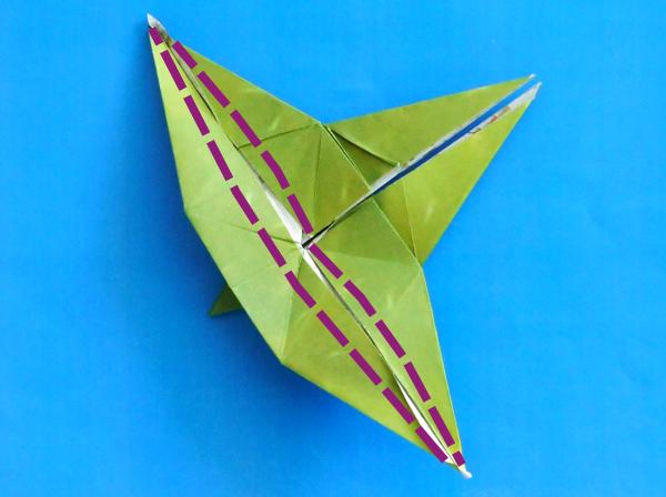 Origami insect vouwen