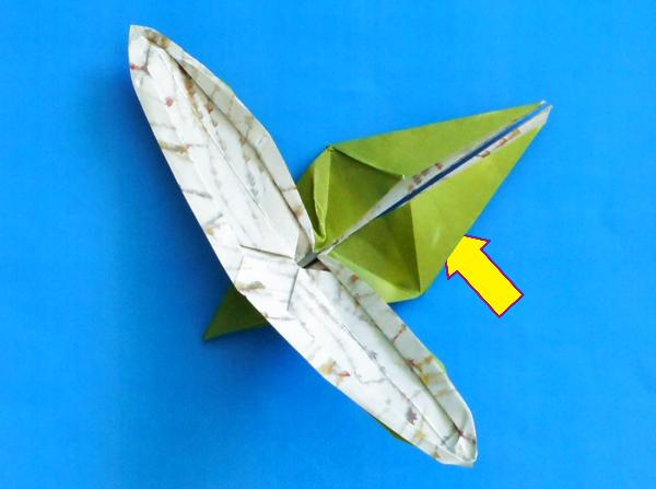 Origami insect vouwen