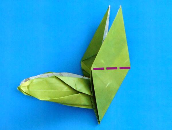 Origami insect vouwen