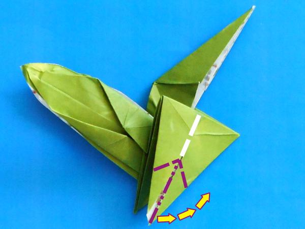 Origami insect vouwen