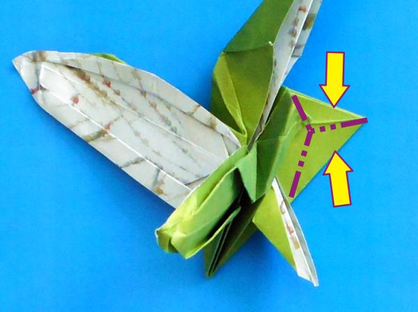 Origami insect vouwen