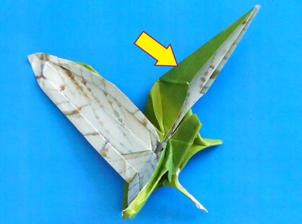 Origami insect vouwen