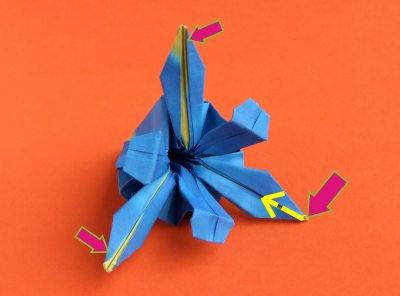 Fold an Origami Iris flower