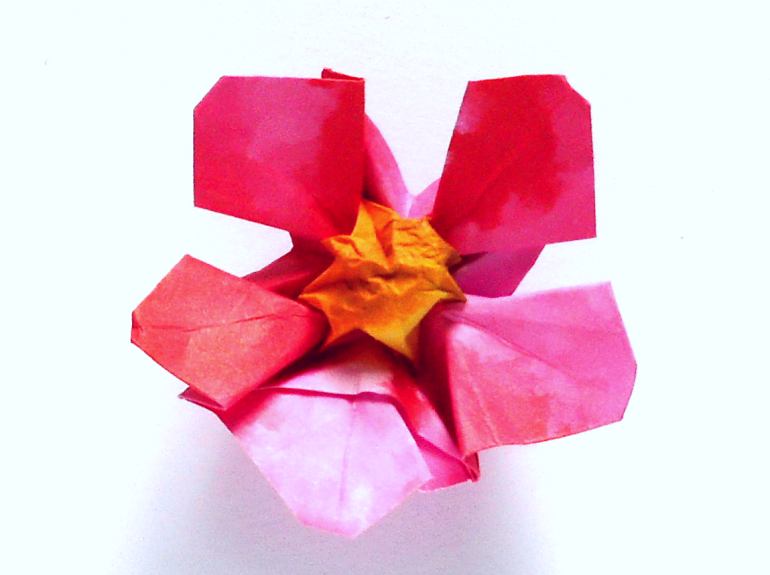 Origami flower