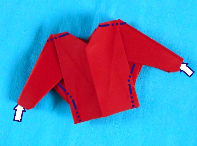 Origami jasje maken Origami jasje maken
