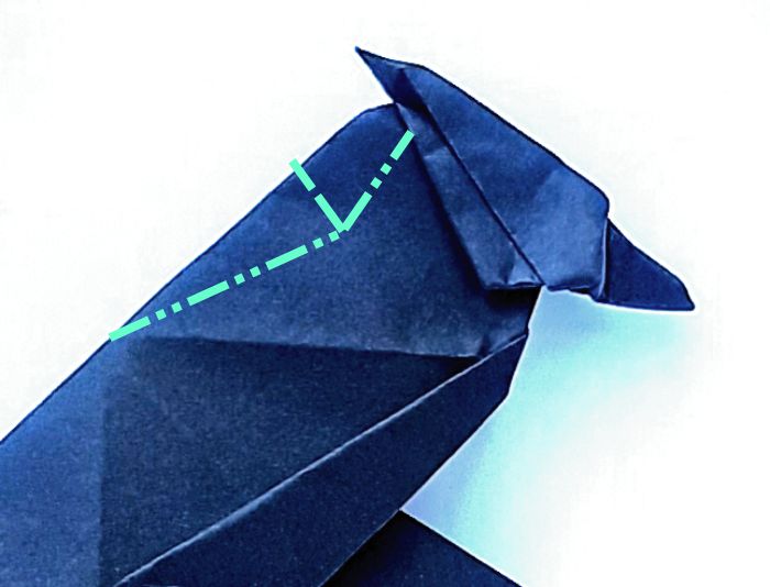 Origami Japanse Vogel vouwen