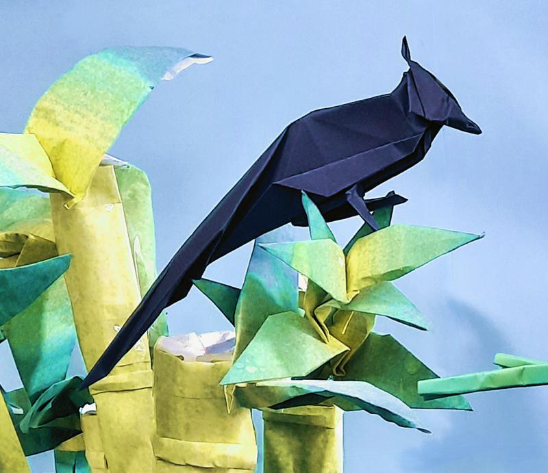 Origami Japanse Paradijsmonarch Origami Japanse Paradijsmonarch