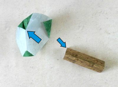 een japans origami boompje van papier knutselen