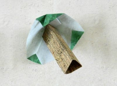 een japans origami boompje van papier knutselen