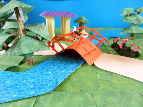 schaalmodel van een typisch japanse tuin schaalmodel van een typisch japanse tuin