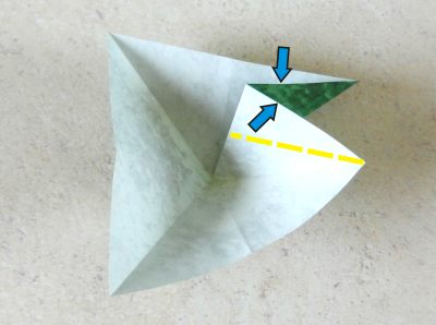 een japans origami boompje van papier knutselen