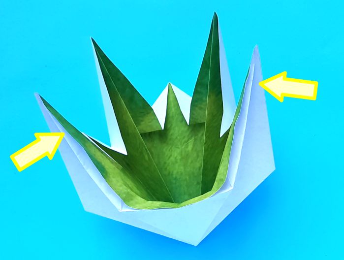 Origami Zangbrilvogel vouwen