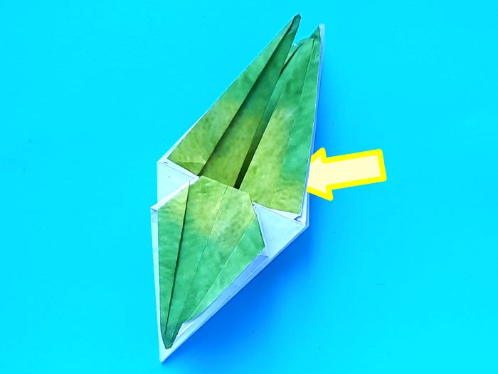 Origami Zangbrilvogel vouwen