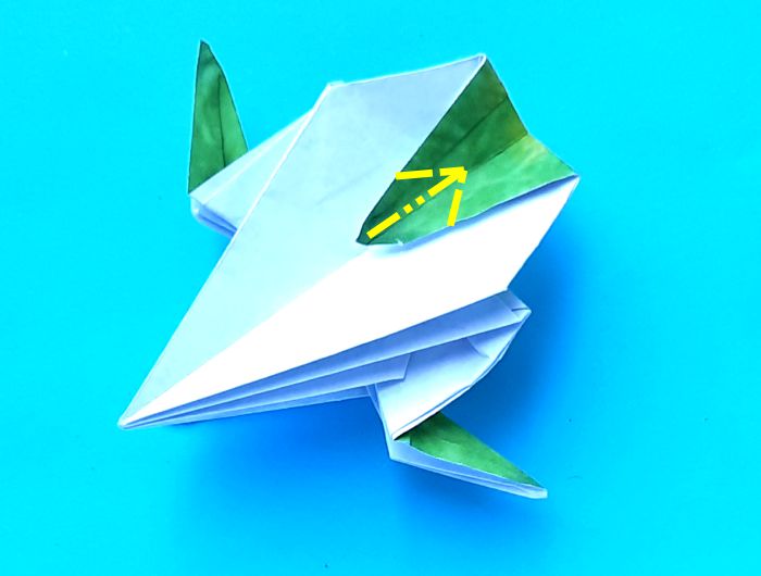 Origami Zangbrilvogel vouwen