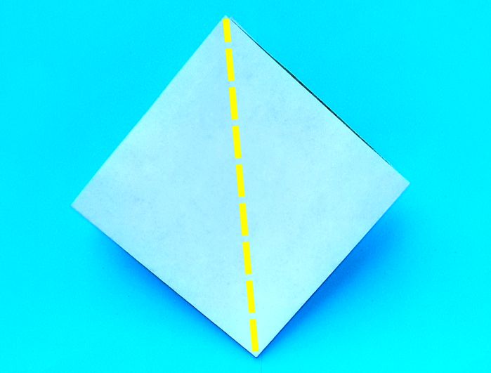 Origami Zangbrilvogel vouwen