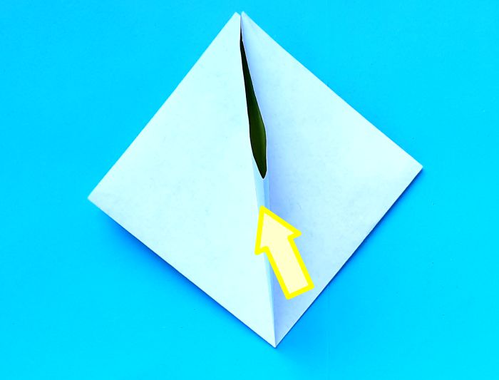 Origami Zangbrilvogel vouwen