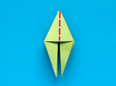 Origami Kikker vouwen