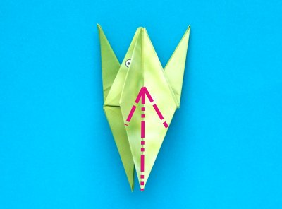 Origami Kikker vouwen