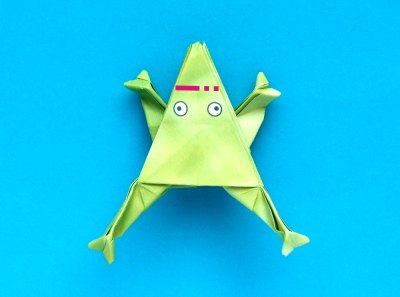 Fold an Origami Jumping Frog