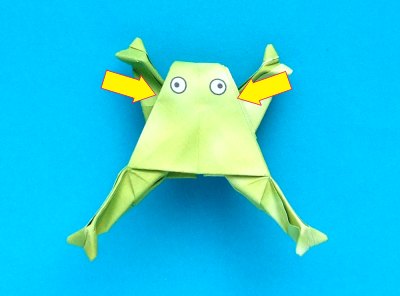 Origami Kikker vouwen