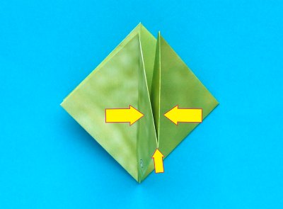 Origami Kikker vouwen