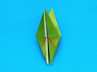 zelf een springende origami kikker maken