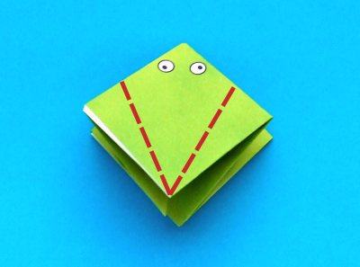 easy origami jumping frog folding instructions