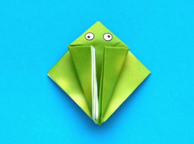 easy origami jumping frog folding instructions
