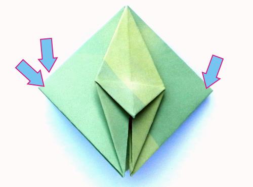 Fold an Origami jumping Grasshopper