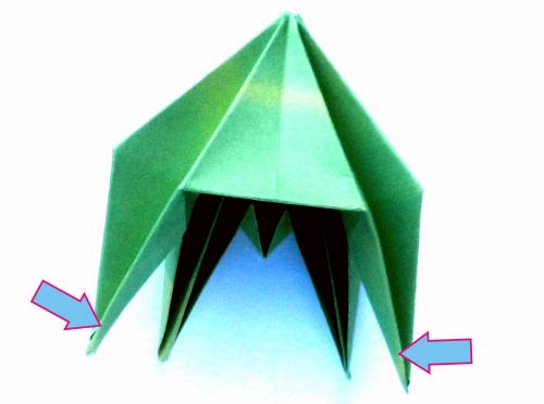 Fold an Origami jumping Grasshopper