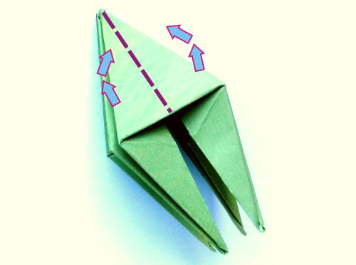 Fold an Origami jumping Grasshopper