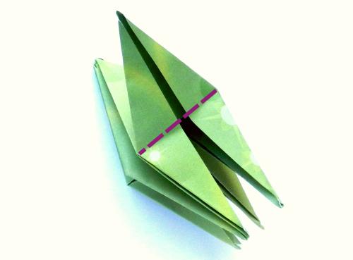 Fold an Origami jumping Grasshopper