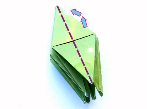 Fold an Origami jumping Grasshopper