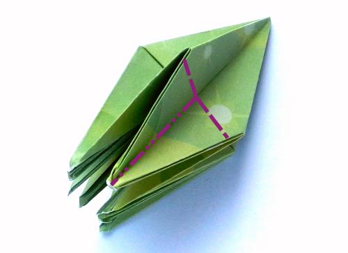 Fold an Origami jumping Grasshopper