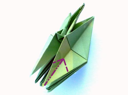 Fold an Origami jumping Grasshopper