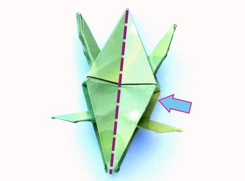 Fold an Origami jumping Grasshopper