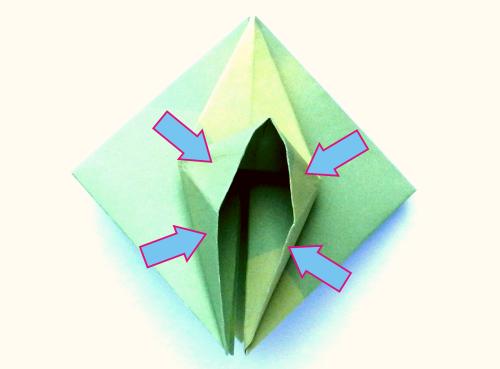 Fold an Origami jumping Grasshopper